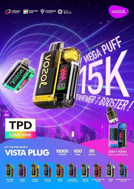 Puff vozol 15k rechargeable 2%