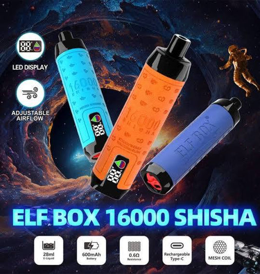 puff shisha elf box 16k 5%